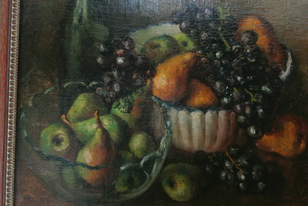 A. van Bloppoel, Stilleven met fruit en wijnfles,1925 olieverf doek, 50 x 60cm kopen? Bied vanaf 50!