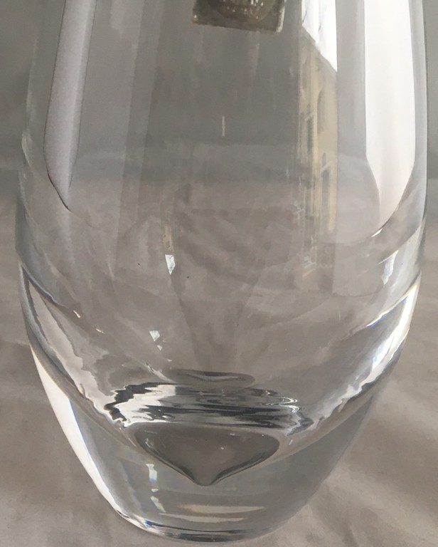 Max Verboeket voor de Kristalunie - blank glazen conische vaas kopen? Bied vanaf 25!