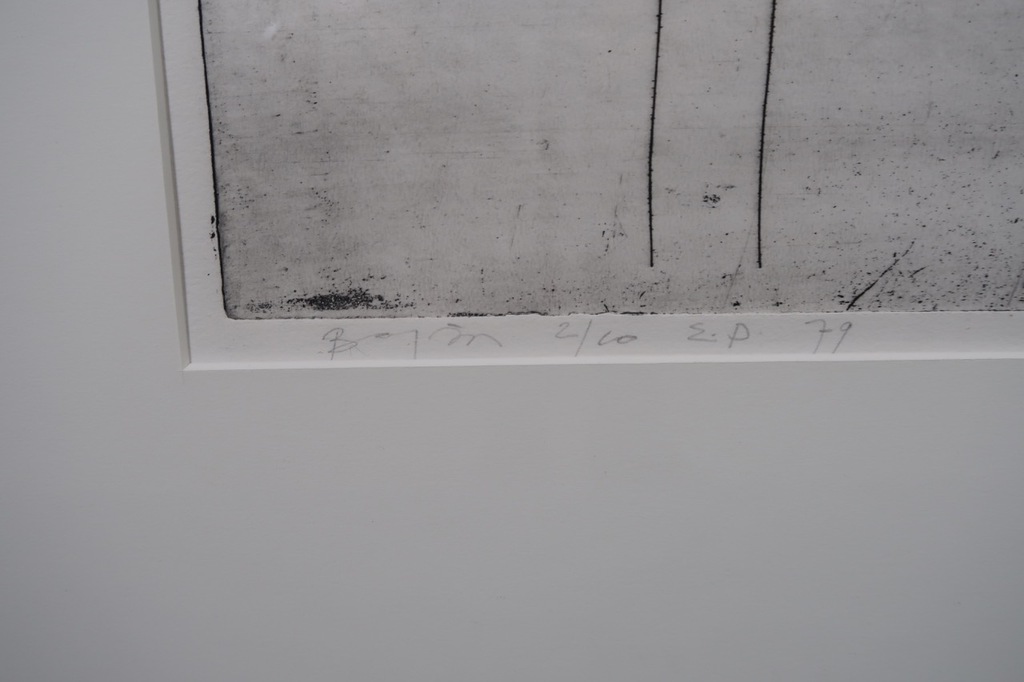 Onbekend gesigneerd: Ets, Z.T. - Ingelijst kopen? Bied vanaf 1!