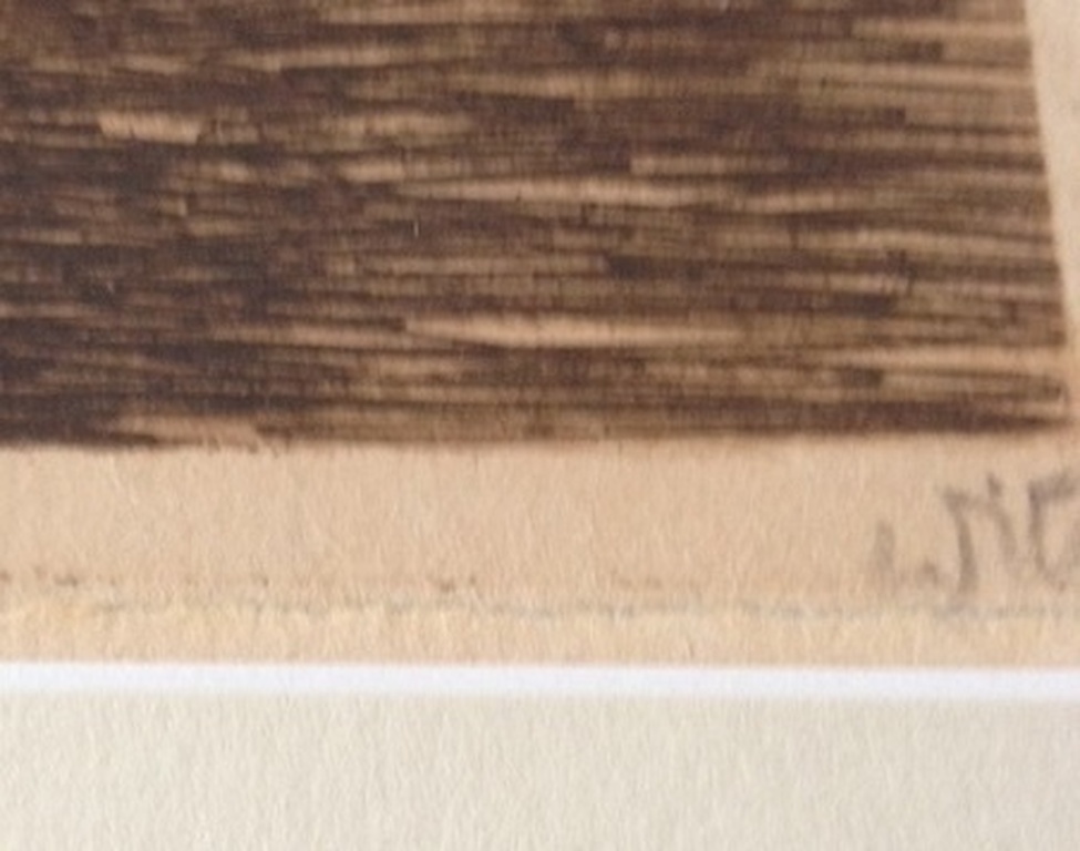 Willem Witsen ets Pakhuizen op Uilenburg. kopen? Bied vanaf 225!