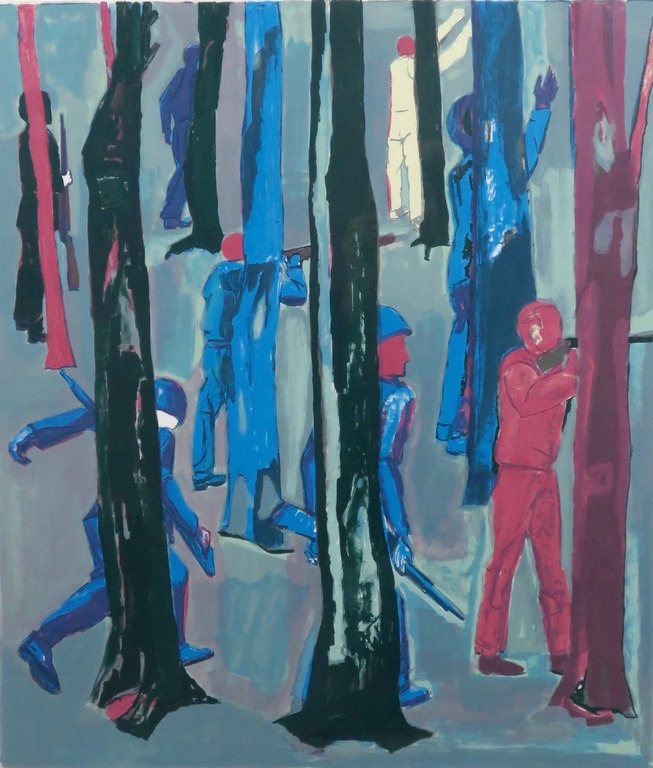 Hans Ebeling Koning: Zeefdruk, Bos L. -Ingelijst (Groot) kopen? Bied vanaf 20!