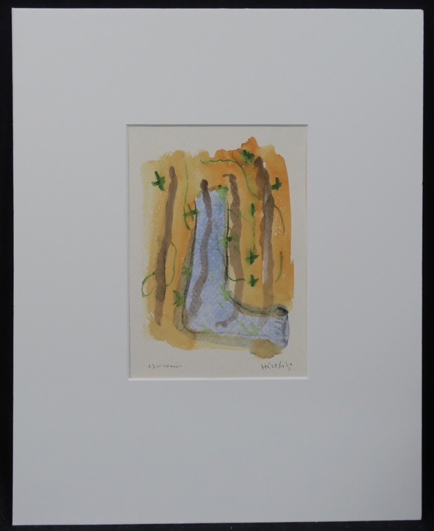 Hans Kuijs: Aquarel, Z.T. voet kopen? Bied vanaf 1!