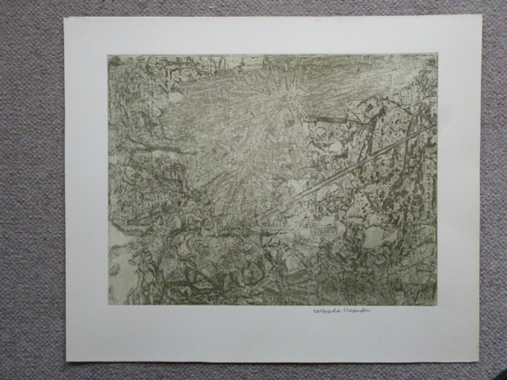 Wout van Heusden - ets - Abstract kopen? Bied vanaf 25!