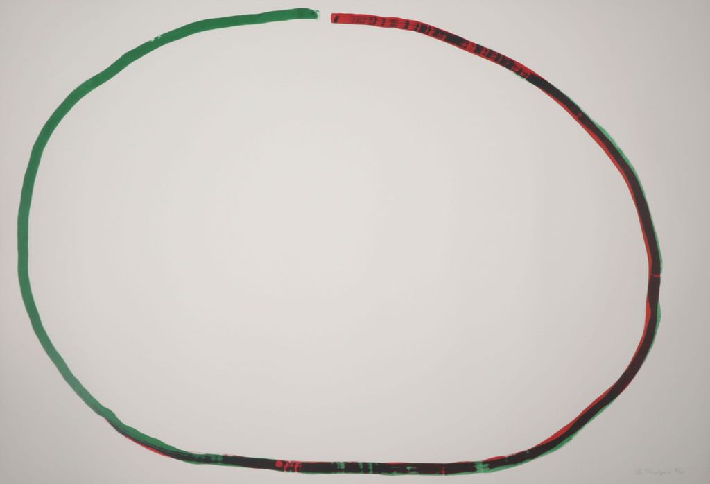 Rob van Koningsbruggen: Litho, Z.T. (groen/rood) verkocht voor € 80!