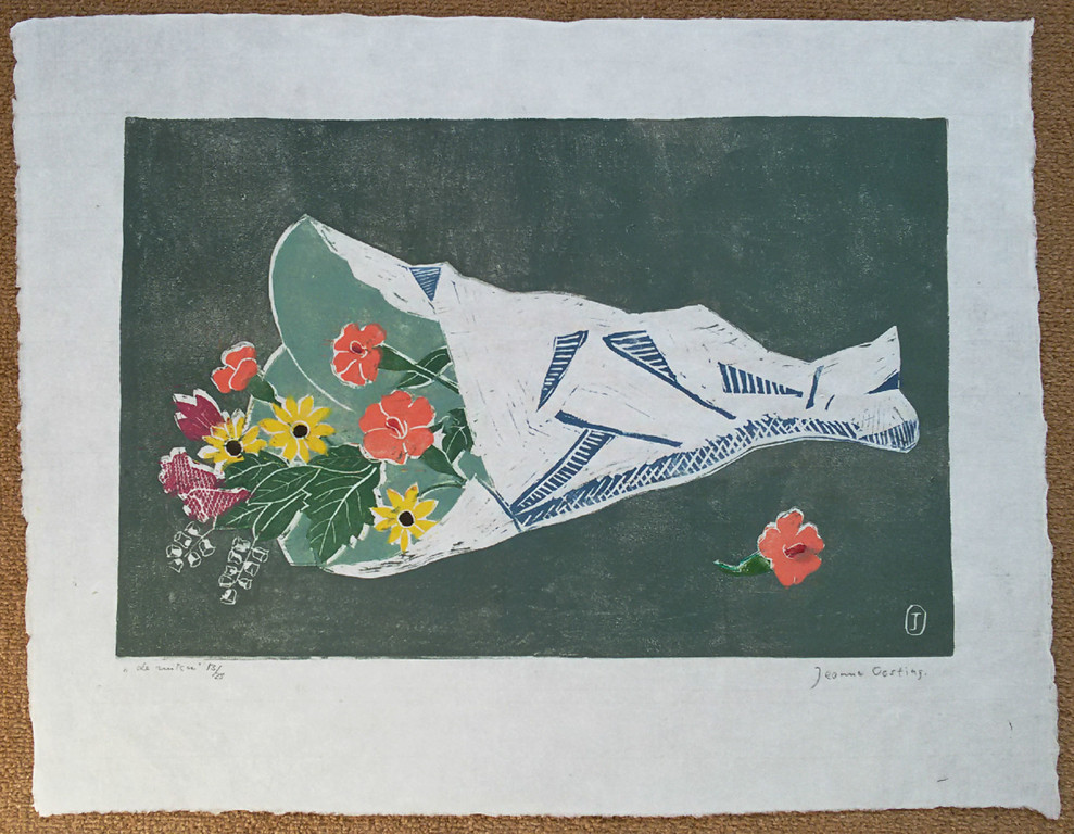 Jeanne Bieruma Oosting - De ruiker, kleurenhoutsnede kopen? Bied vanaf 125!