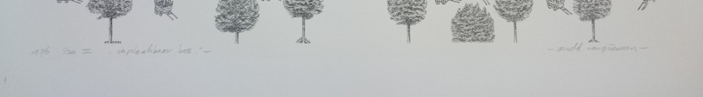 Arnold van Griensven, zeefdruk, Verplaatsbaar bos kopen? Bied vanaf 25!