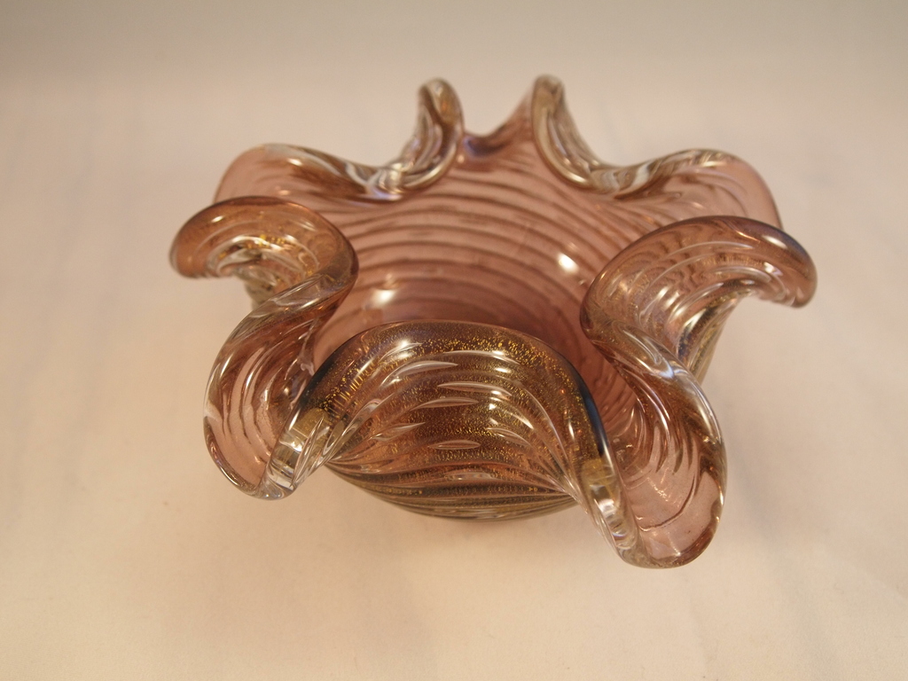 Barovier & Toso Murano Cordonato d'Oro Bullicante asbak kopen? Bied vanaf 1!