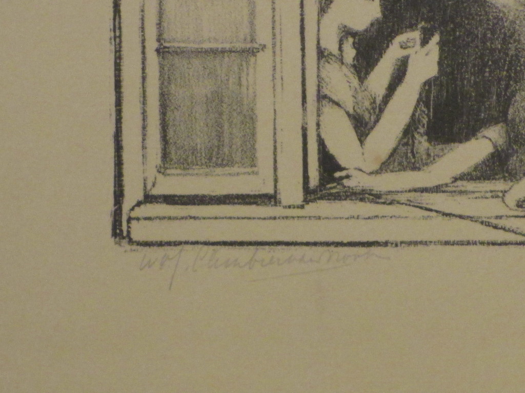 Mien Cambier van Nooten, Meisjes in het raam, Litho kopen? Bied vanaf 30!