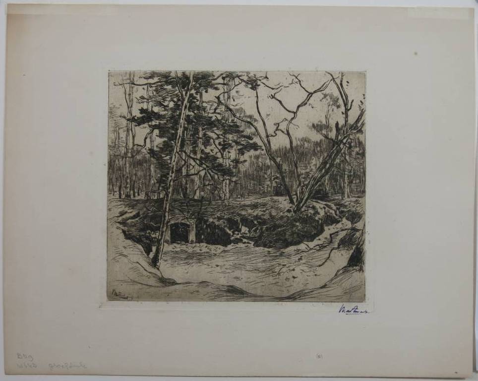 Willem de Zwart: Ets, Landschap bij Soestdijk kopen? Bied vanaf 50!