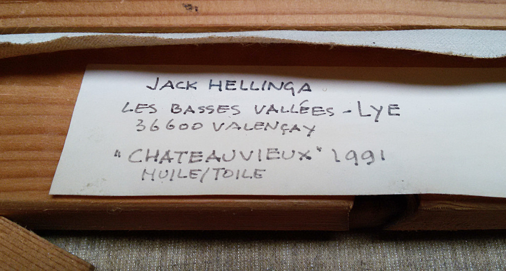 Jack Hellinga - Chateauvieux, olieverf op doek (ingelijst) kopen? Bied vanaf 120!