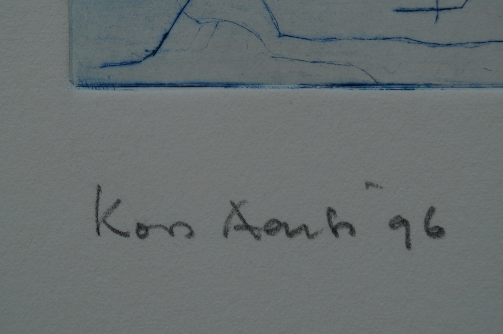 Koos Aarts - gesigneerde ets - STAD - 1996 kopen? Bied vanaf 20!
