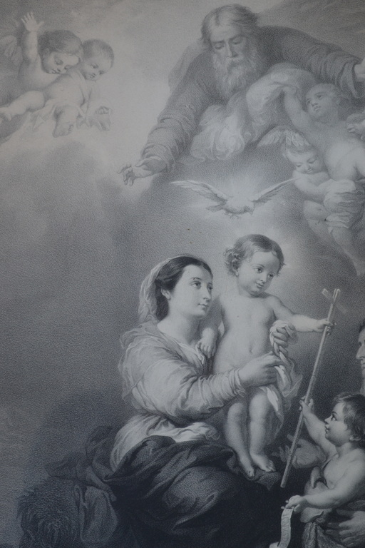 Goupil et Ce (1858) - Lithografie - De Madonna van Sevilla (naar Murillo) kopen? Bied vanaf 1!