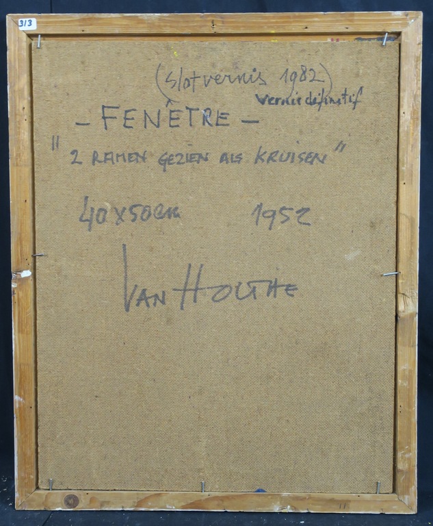 Jan van Holthe: Olieverf op board, Fenetre - Ingelijst kopen? Bied vanaf 40!