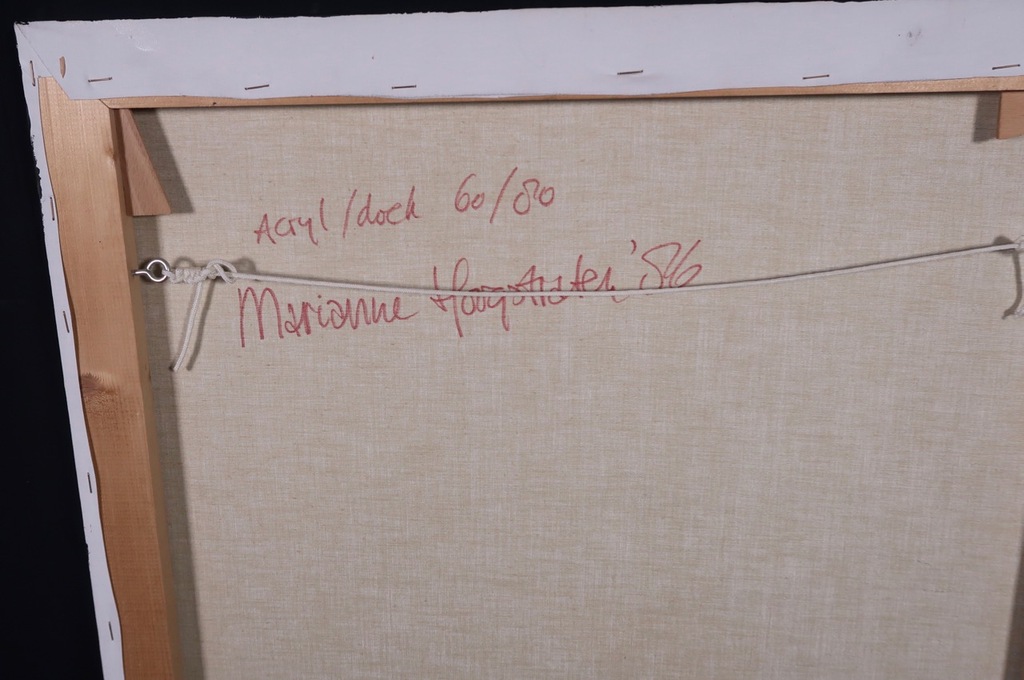 Marianne Hoogstraten: Acryl en schelp op doek, Z.T.  kopen? Bied vanaf 400!