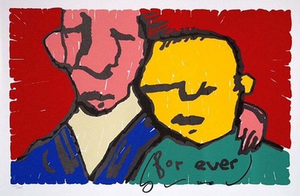 HERMAN BROOD Gr.Handgesigneerde Zeefdruk FOR EVER ( FRIENDS) Oplage 250ex verkocht voor € 275!