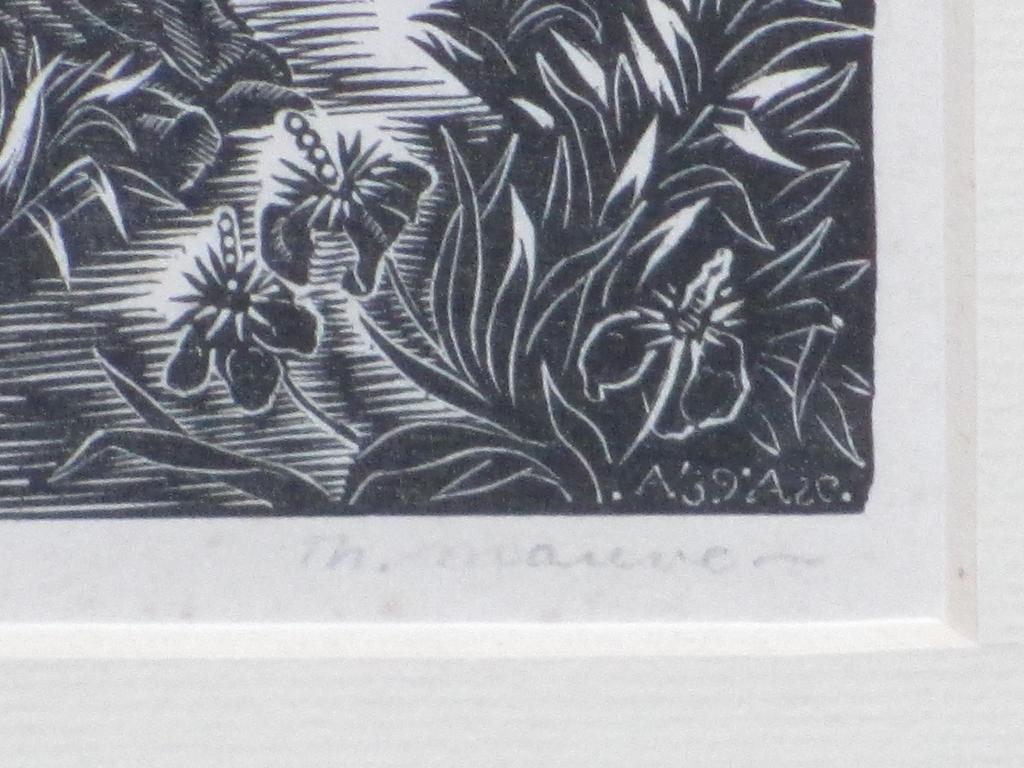 Thijs Mauve, Boslandschap met stroom, Houtgravure kopen? Bied vanaf 35!