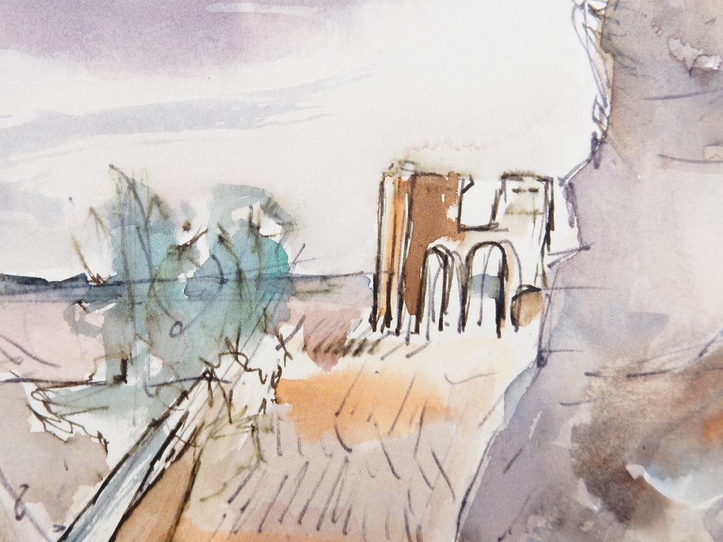 Gras Heyen (1917-1988) - Twee aquarellen kopen? Bied vanaf 75!