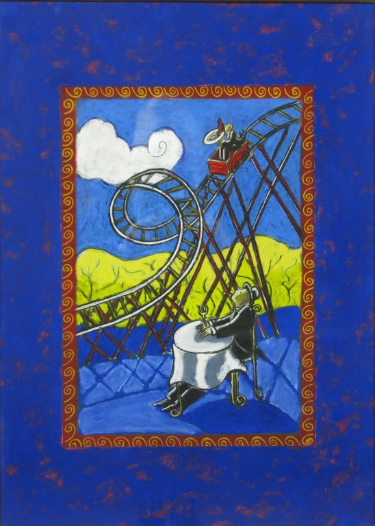 Jacques Tange: Pastelkrijt op papier, Zonder titel - Ingelijst kopen? Bied vanaf 275!