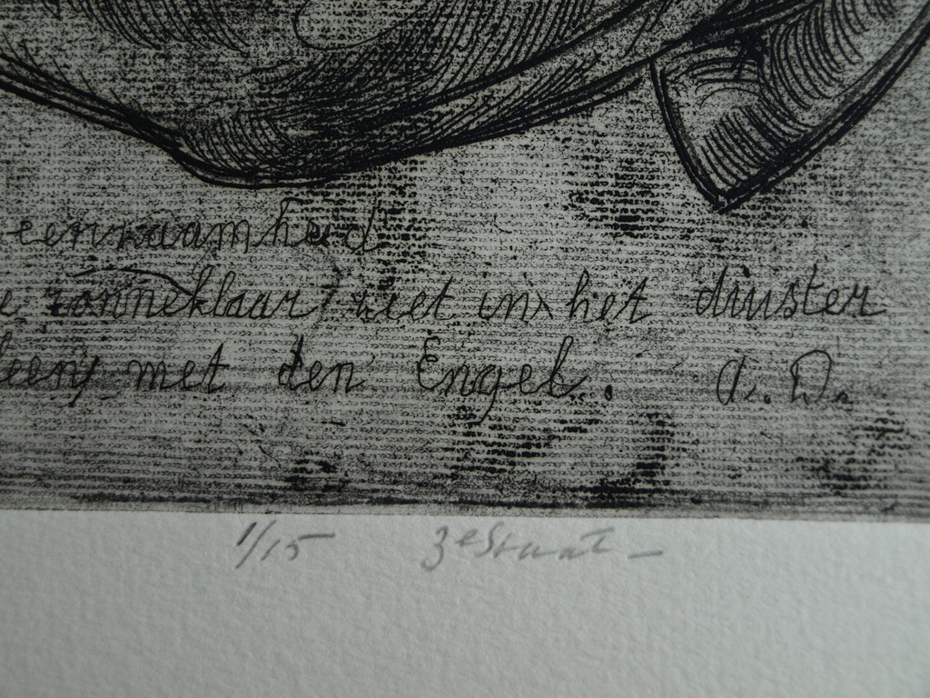 Cephas Stauthamer : Ets , zonder titel – Gesigneerd – 1974 kopen? Bied vanaf 1!