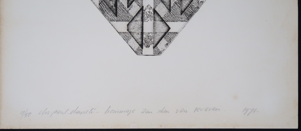 Christiaan Paul Damste: Ets, Hommage aan Dan van Severen kopen? Bied vanaf 1!