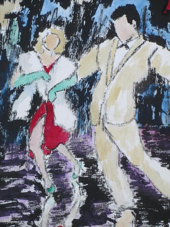 Wim Jurcka, Dansers in Brittania Vlissingen, Gemengde techniek kopen? Bied vanaf 70!