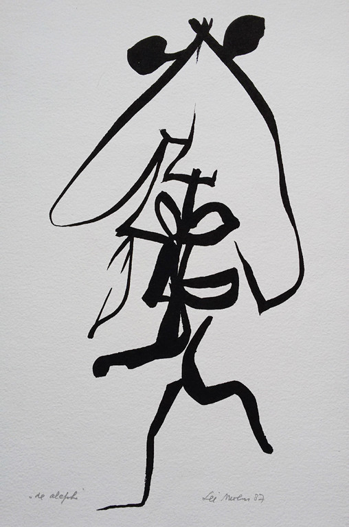 Lei Molin - De Aleph, zeefdruk verkocht voor € 85!