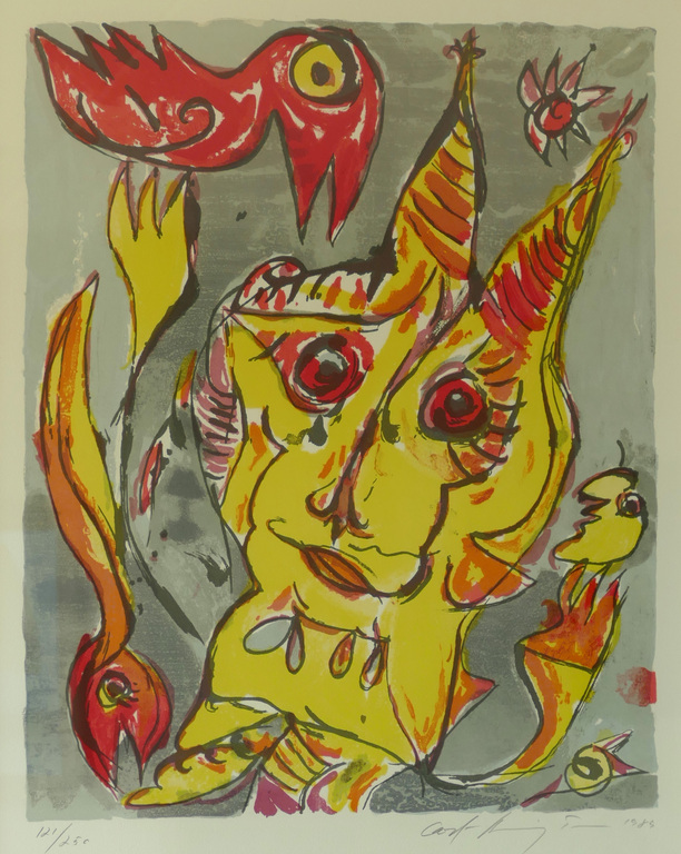 Carl Henning Pedersen - The Hill of the Elves - Kleurenlithografie  kopen? Bied vanaf 120!