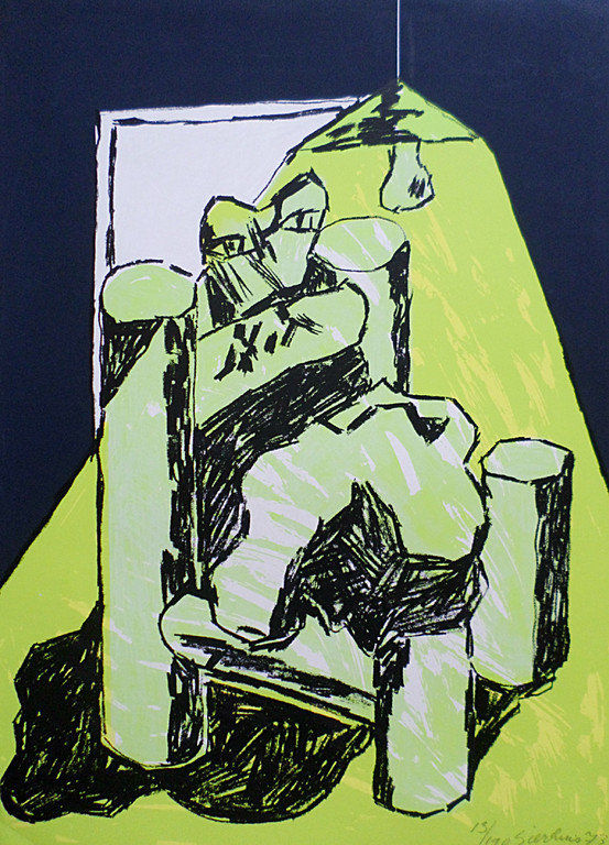 Jan Sierhuis - Hommage a Picasso, zeefdruk kopen? Bied vanaf 70!