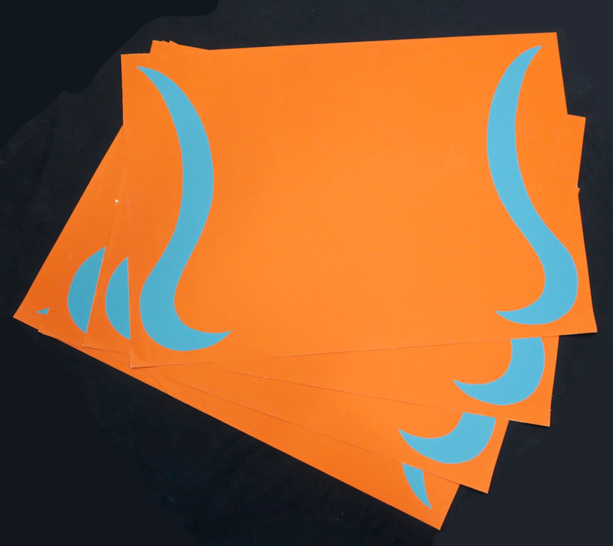 Lot met 19 werken van: Peter Jordaan, Zeefdruk, Oranje/groen en wit/koper kopen? Bied vanaf 1!