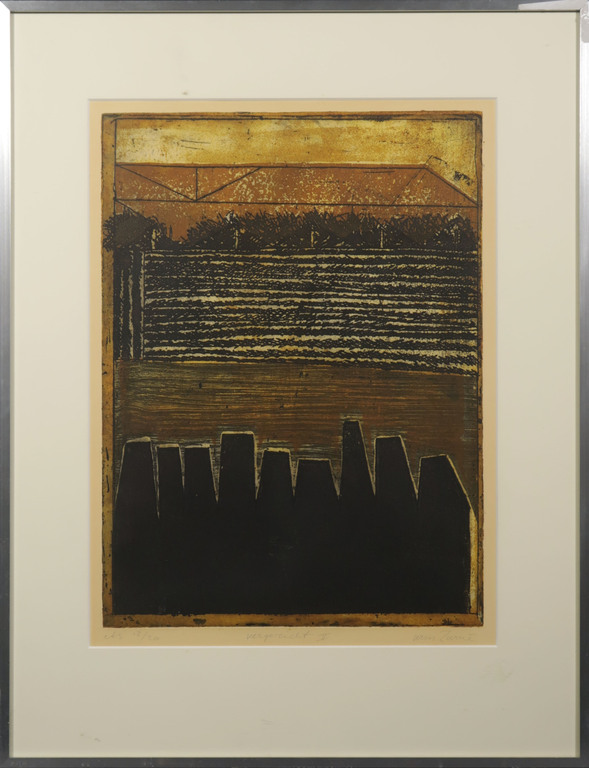 Wim Zurne: Ets, Vergezicht V - Ingelijst kopen? Bied vanaf 20!