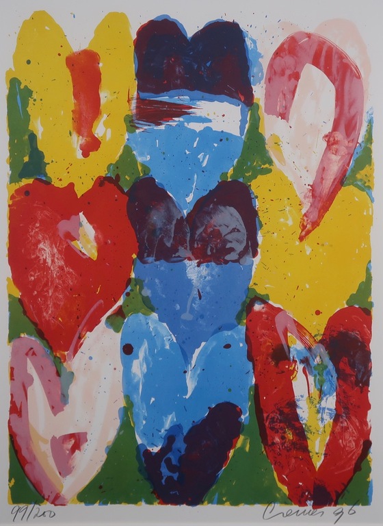 Jan Cremer: Zeefdruk, Tulips 04 - Ingelijst kopen? Bied vanaf 175!