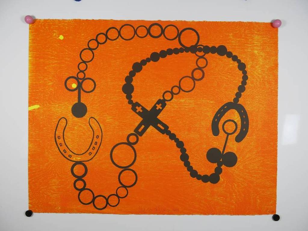 Kees de Goede: Houtsnede, Oranje met hoefijzer kopen? Bied vanaf 1!