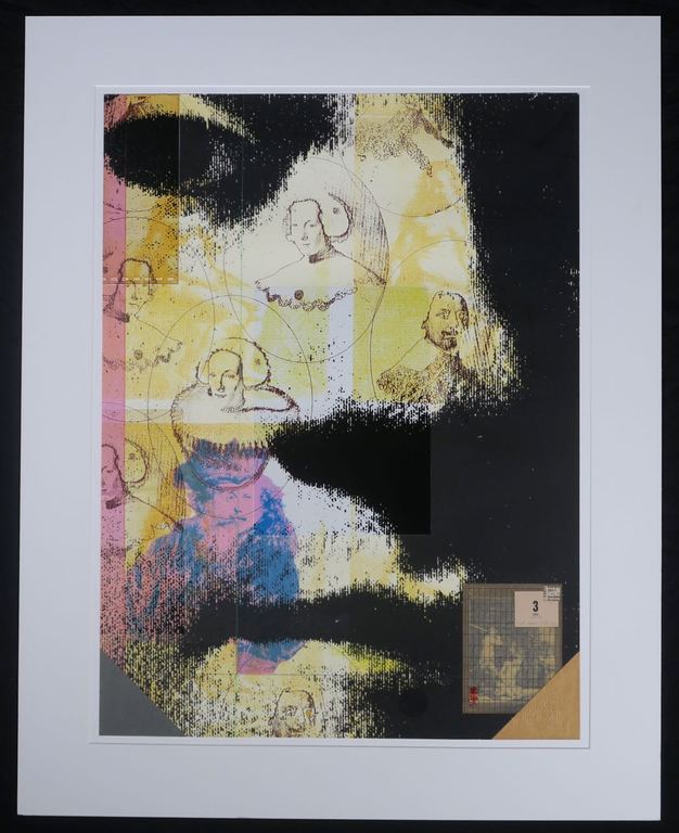 Harald Vlugt: Zeefdruk en collage, Spring verkocht voor € 35!