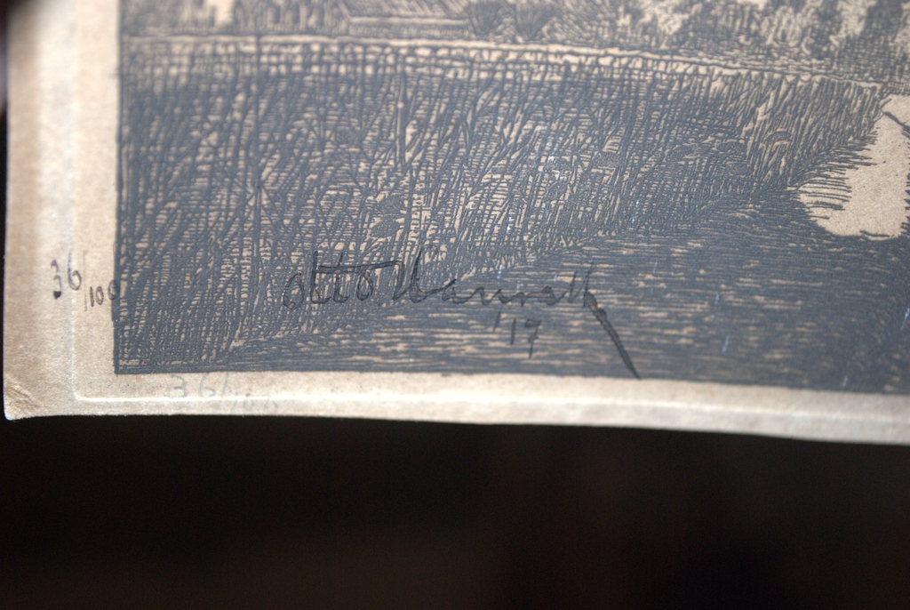 ets, gezicht op Kootwijkerbroek, 1917, voluit gesigneerd in inkt, oplage 36/100 kopen? Bied vanaf 35!