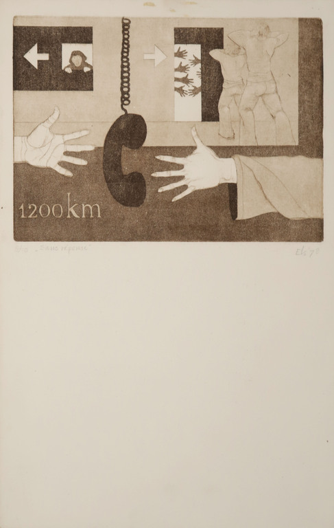 Onbekend gesigneerd: Ets, Sans reponse kopen? Bied vanaf 1!