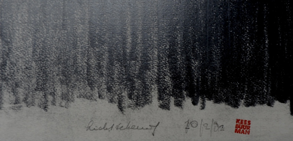 Kees Buurman -  tekening: "Lichttekening" - 1982 kopen? Bied vanaf 40!