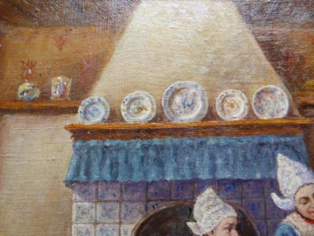 Onbekend (20ste eeuw) - Volendams interieur kopen? Bied vanaf 1!