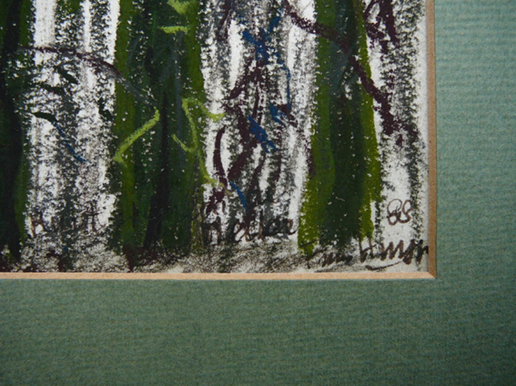 Bosmeertje in de Winter -gemengde techniek, 1988- kopen? Bied vanaf 35!