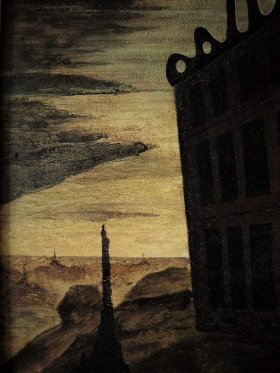 Surrealistisch Acryl op board "Warenhuis" van kinderboekenillustrator H.Slabbers kopen? Bied vanaf 1!