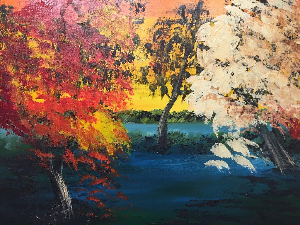 Gena Genadyj gemengde technieken op 3 D doek verkocht voor € 80!