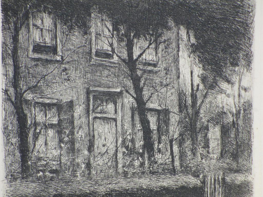 Eduard Karsen, Huis met bomen, Ets kopen? Bied vanaf 40!