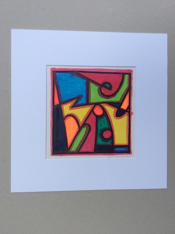 Jack Vissers, acryl op papier kopen? Bied vanaf 1!