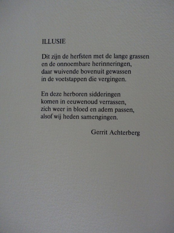 Ger Lataster - ets - 1983 + gedicht van Gerrit Achterberg kopen? Bied vanaf 100!