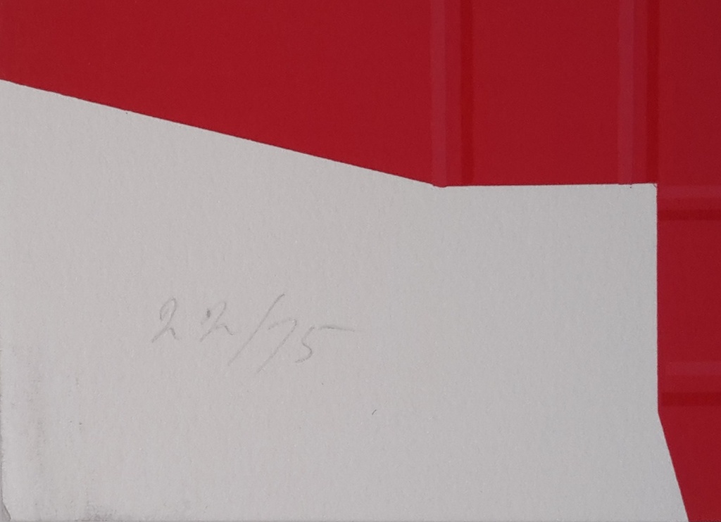 Lode Pemmelaar, zeefdruk 1985, gesigneerd kopen? Bied vanaf 40!
