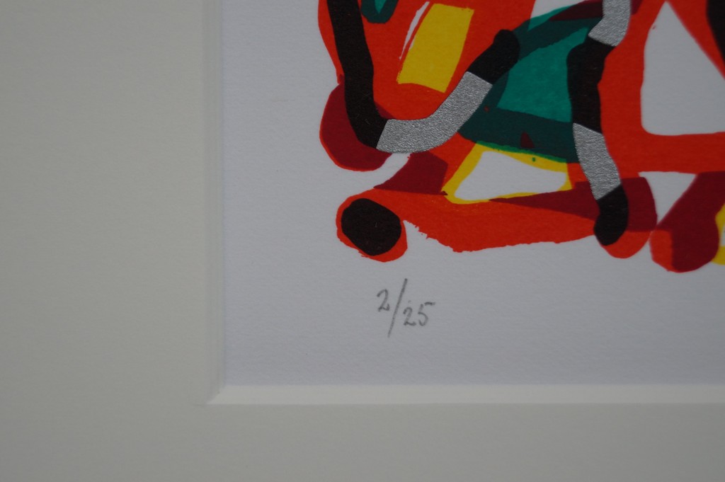 Harry Agema - gesigneerde zeefdruk - handlijncompositie kopen? Bied vanaf 20!