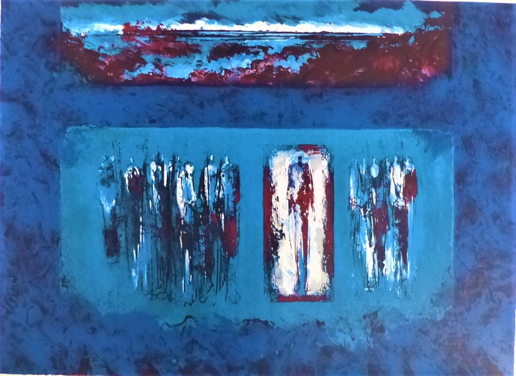 Mattie schilders,Ochtend wandeling ,Handgesigneerd,Oplage 190/200 verkocht voor € 40!