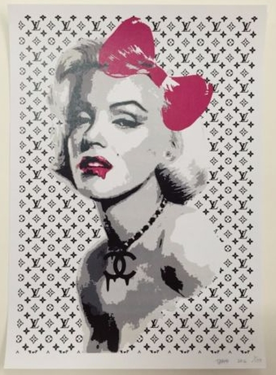 DEATH NYC, zeefdruk 'Monroe Pink Drip' Louis Vuitton uit 2012, oplage 100 kopen? Bied vanaf 25!