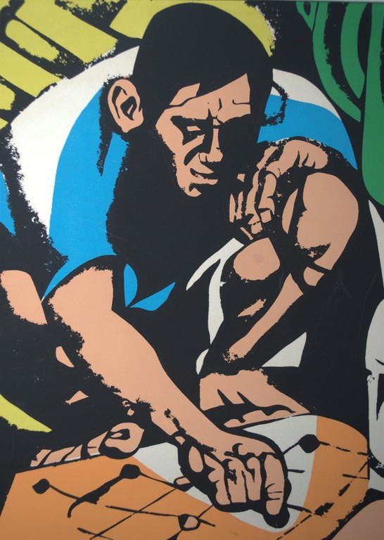 'Dama' (dammen) - - gesigneerde kleurenlitho kopen? Bied vanaf 45!