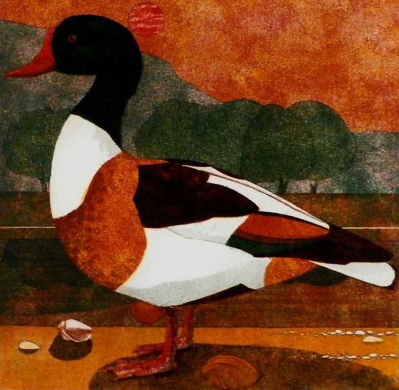Frans Wesselman - ets: Shelduck  kopen? Bied vanaf 50!