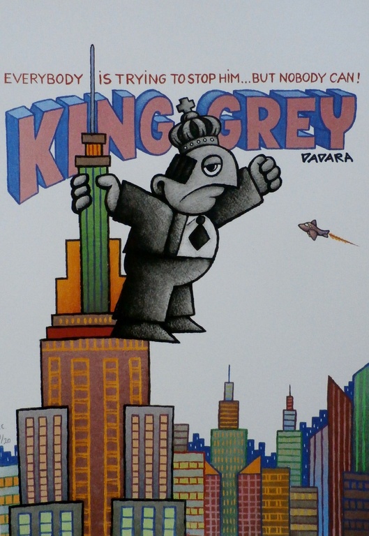 Dadara - zeefdruk: King Greyman verkocht voor € 125!